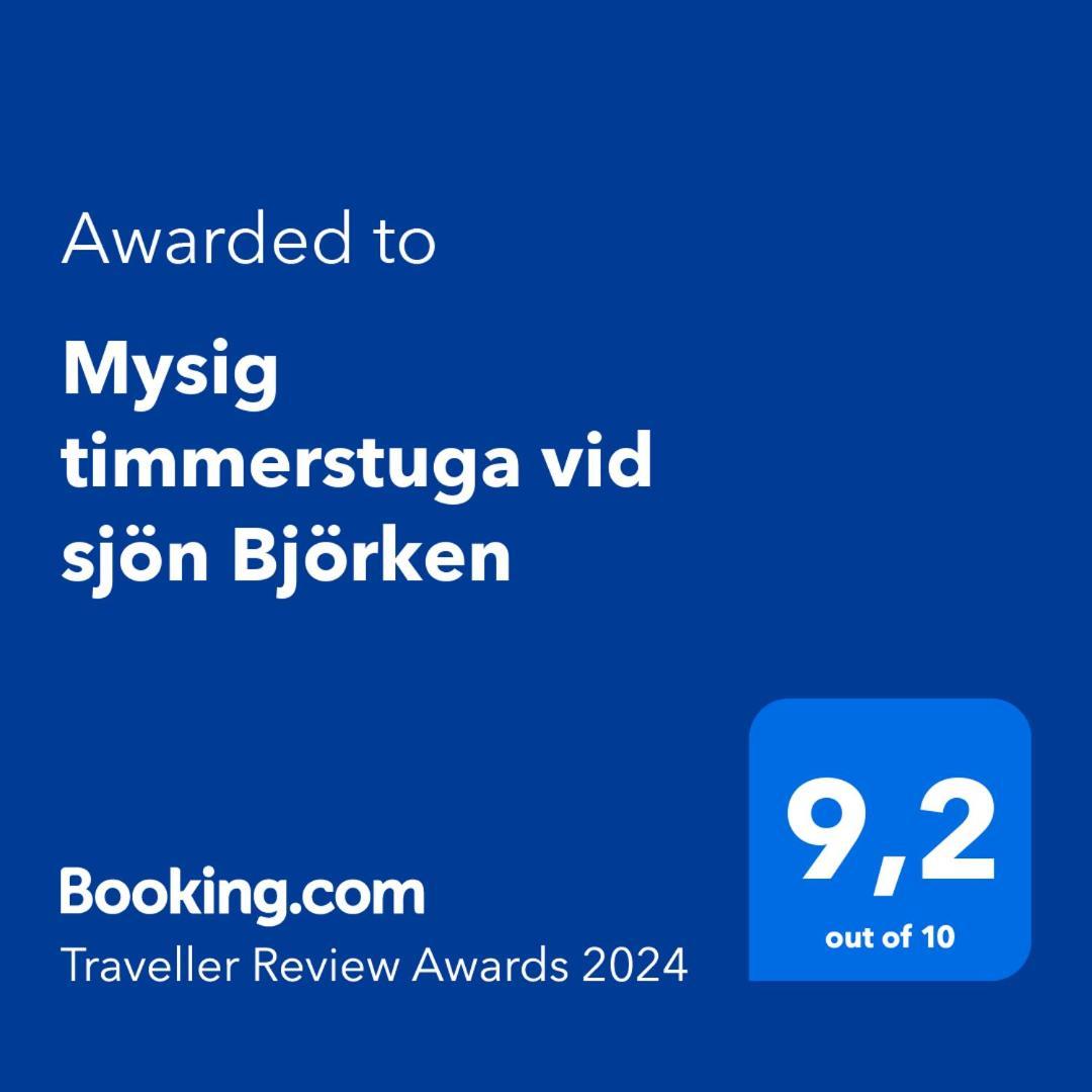 Mysig Timmerstuga Vid Sjoen Bjoerken 34 Roennsudden Grangärde المظهر الخارجي الصورة
